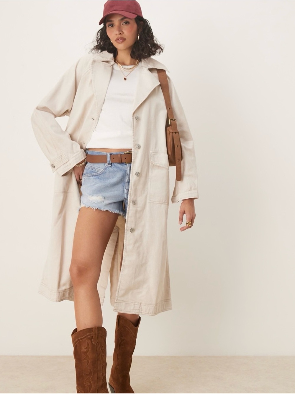 Free People NWT Perry Trench Coat in French Oak